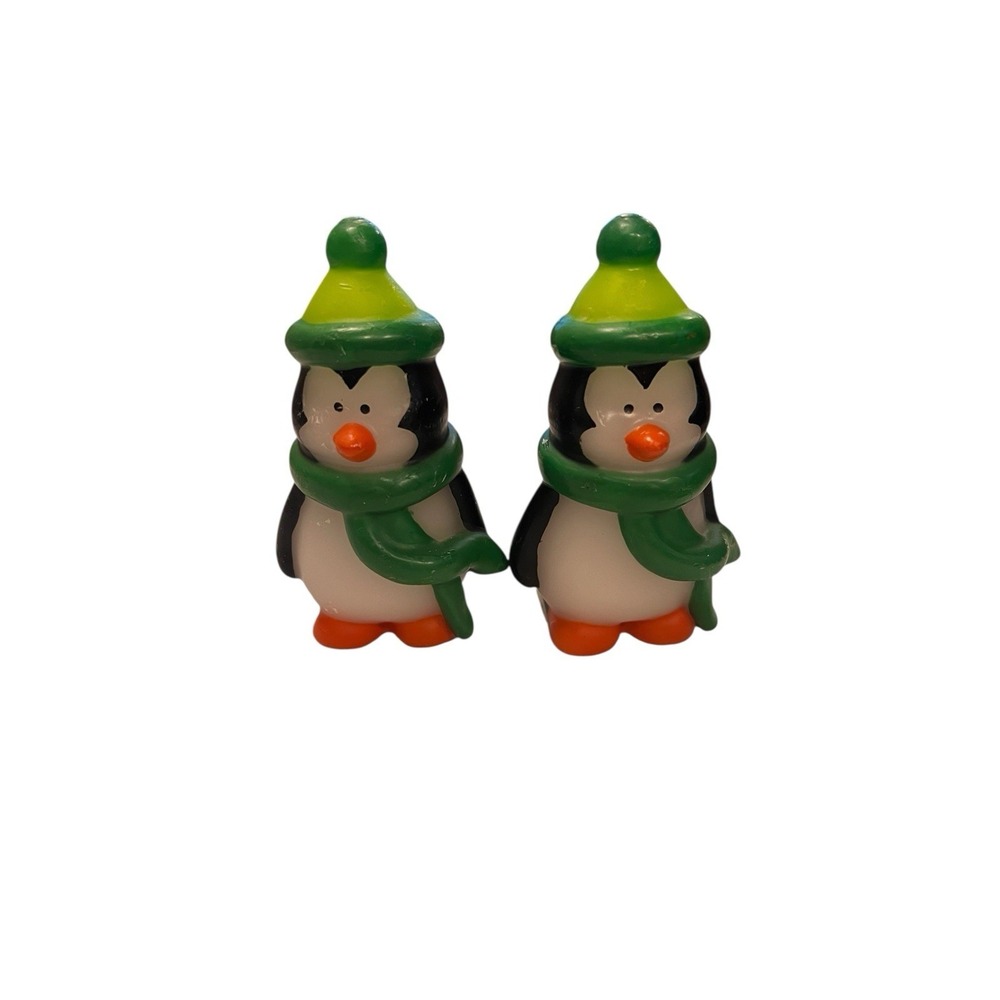 Holiday Time 2 Pack Penguin Candle‎ Set ~ 4" Tall Never Burned